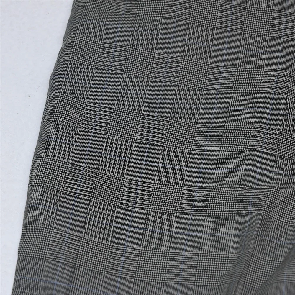 Bespoke 42R 38x32 Gray Prince of Wales Glenn Check Wool Mens Jacket Pants Suit